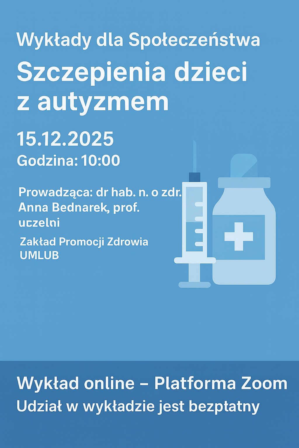 grafika promująca wykład dla społeczeństwa 15.12.2025